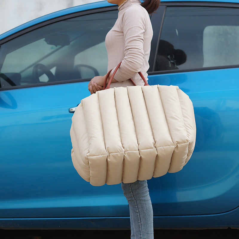 Kenny’s Cozy Travel Pet Bed — Soft Carrier Nest for Cats & Small Dogs