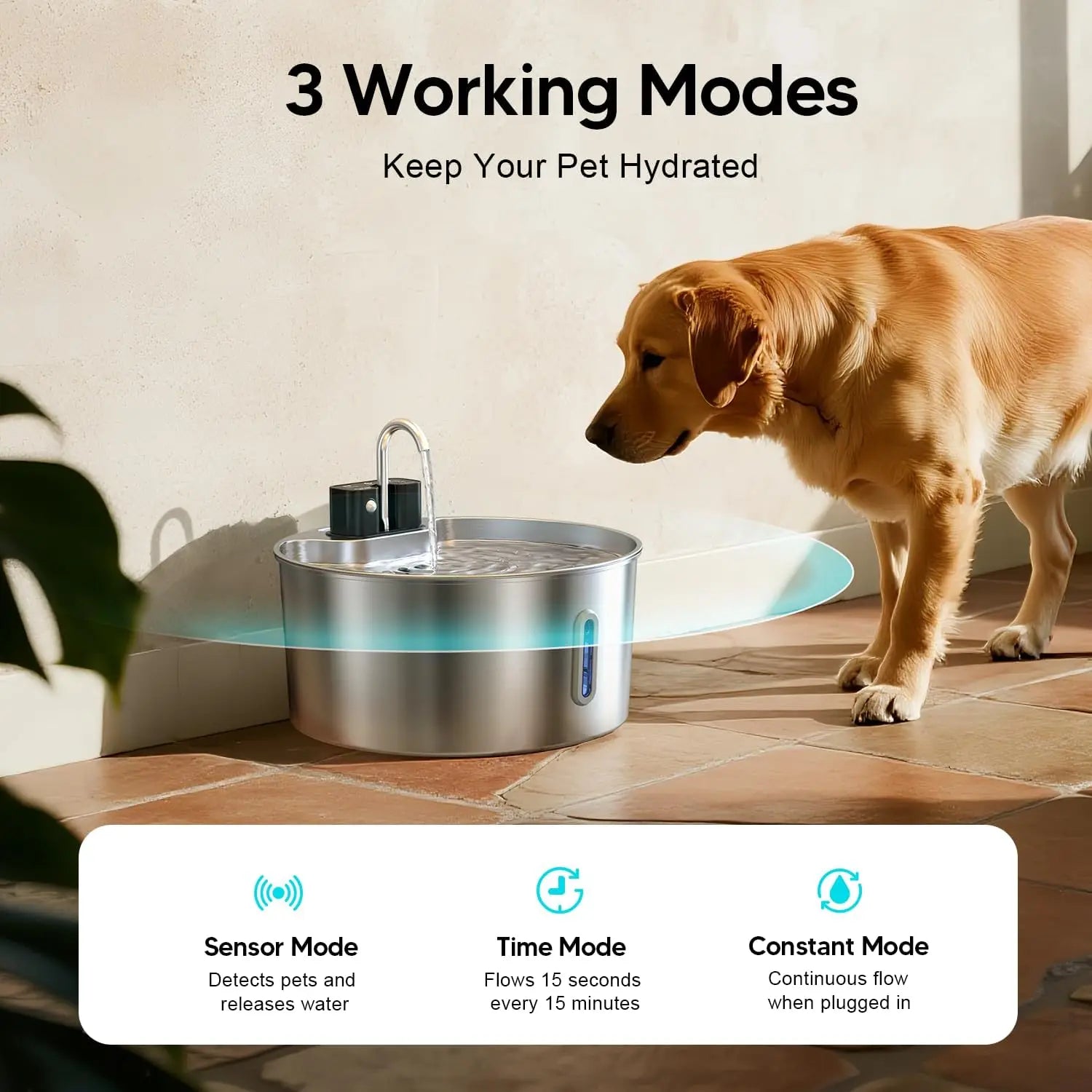 Kenny's AquaFlow 7L Cordless Dog Fountain